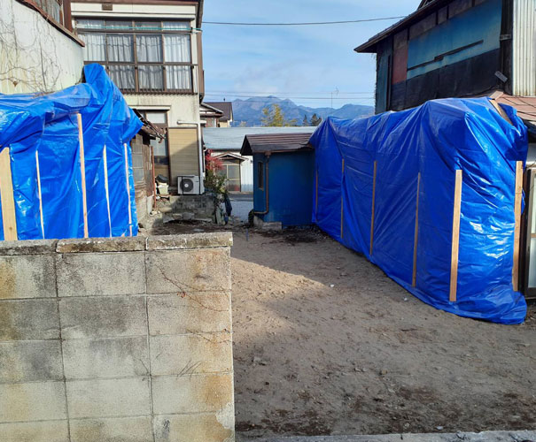 住宅切り離し解体工事